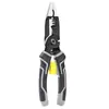 Alicates Multifuncionales Cinco en Uno para Pelar Cables, Alicates Engrosados para Cortar Cables, Alicates Eléctricos de Acero Inoxidable para Pelar Cables, Pinzas de Engarzar, Venta Directa del Fabricante