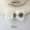 Outono Inverno Tricô de Fada Botão Laço Tecido Acessórios DIY Bolsa Sapato Flor Chapéu Acessórios Acessórios de Roupa