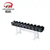 Estante de mancuernas de una sola capa 5 pares de mancuernas puede sostener mancuernas hexagonales sin arrastre estante de mancuernas herramienta de gimnasio