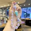 Novo Chaveiro de Pelúcia DIY para Celular de Estudante Feminina Douyin Transmissão Acrílico Fofo para Bolsa Mochila Pingente Atacado