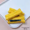 Acessórios de cabelo, presilhas de cabelo, enfeites de cabelo, acessórios de cabelo em formato de biscoito, atacado, miniaturas divertidas de batata chips, mini batatas fritas, brinquedos de comida, presilhas de cabelo fofas, acessórios de cabelo realistas e peculiares de hambúrguer