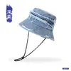 Sombrero de Pescador de Mezclilla Lavada para Mujer, Retro, Desgastado, Versátil, Sombrero para el Sol, Deportes al Aire Libre, Verano, Protección Solar, Sombrero para el Sol, Hombre