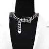 Hebilla de cinturón de diseño versátil hip hop transfronterizo europeo y americano cadena gruesa cadena para la clavícula estilo punk frío collar personalizado