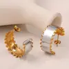 Pendientes Pulsera de Estilo Transfronterizo Europeo y Americano de Moda Nicho Pulsera Abierta en Forma de C Pulsera Abierta Simple para Mujer