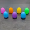 Ovos de Páscoa de Plástico Coloridos 6cm Abertura Pode Conter Doces Brinquedos Decorações de Festa Infantil Ovos DIY