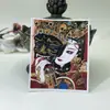 Pintura thangka de oro de Xizang cinco maestros Manjushri pasado y presente zorro de nueve colas lienzo central semi-puro pintado a mano venta al por mayor