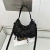 Bolsa de hombro cruzada tipo tote de gran capacidad, linda, estilo coreano, con lazo artístico transfronterizo, para uso diario 2026