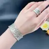 Anillo de Loto Vintage Resistente de Plata de Ley S925 para Mujer, Diseño Abierto, Diseño de Nicho, Sensación de Alta Gama, Lujo Ligero, Nuevo Producto Único