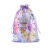 Saco de fio colorido coral bronzeado 9*12 para presente/Embalagem de Natal da Amazon saco pequeno/bolso de organza