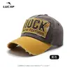 Deportes al Aire Libre Gorra de Béisbol para Hombre Lavada Vintage Hip Hop Moderna Versátil Sombrero de Ala Ancha Protección Solar Protector Solar Gorra Pico de Pato