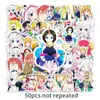 50 piezas de anime Kobayashi's dragon maid graffiti personalidad transfronterizo dibujos animados creativos DIY skateboard equipaje pegatinas