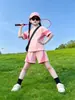 Conjunto Deportivo de Niña Verano 2026 Nuevo Atuendo de Verano con Estilo para Niños Mayores, Conjunto de Dos Piezas con Top de Manga Corta y Shorts para Niñas