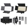 Led600 Bisel de Cuatro Hojas Uso Dual Interior y Exterior RGB Transmisión en Vivo Fotografía Recargable Portátil Cuadrado Luz de Relleno