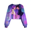 Moda Kpop Cazador de Demonios Niños Sudadera con Capucha de Caja de Superman Sudaderas Cortas Ropa Suave de Invierno para Niños Dibujos Animados Con