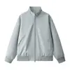 Chaqueta de moda a rayas deportivas, cómoda y amigable con la piel, con cuello alto, nuevo modelo de primavera y otoño con bolsillos con cremallera, abrigo cortavientos para hombres y mujeres