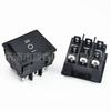 Interruptor Tipo Navio Certificado Tuv 9 Pinos Kcd9 Quadrado Painel Grande Preto Interruptor de Alimentação de 3 Velocidades Pino para Placa de Circuito