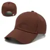 Palabras clave transfronterizas logo personalizado algodón puro visera curva simple versátil tapa dura gorra de béisbol para hombres y mujeres, liso estilo europeo y americano