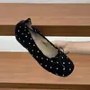 Sapatos de calçar com salto baixo, bocal raso, poá, veludo, sapatilhas, Mary Janes de 3 cm, sola macia, sapatos femininos, aumento de altura oculto, laço francês