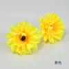 Flor de caléndula artificial crisantemo estilo europeo sombrero flor decorativa cabeza de flor boda festival flor para sostener accesorios utilería para sesión de fotos