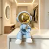Pensando em Estatuetas de Astronauta Sentado para Sala de Estar, Móvel de TV, Adega, Estante de Livros, Hall de Entrada, Presentes de Decoração para Casa Nova