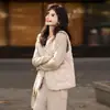 Abrigo Popular de Lana de Cordero para Mujer de Este Año, Nuevo Estilo Otoño e Invierno 2025, Chaleco de Felpa de Imitación de Lana de Cordero