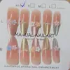 Flor de Cristal Feita à Mão Usável Unha Fototerapia Manicure Simples e de Alto Padrão Flor Estéreo Desejo Puro Adesivo de Manicure de Verão
