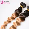 Peruca Africana Cacheada Espiral Transfronteiriça Cabelo Humano Real T1B/27 Trama de Cabelo Humano Onda Solta