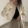 Ya enviado: INS nuevo diseño vintage petite chaqueta de cuero casual holgada para mujer top para otoño 17846