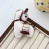 Estilo Ins Coreano Dibujos Animados Pony Accesorios de Tela Colgante de Dibujos Animados Bolso Broche Estilo Japonés Literario Retro Pequeño Fresco