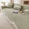 Almofada de sofá de chenille para comércio exterior, novo modelo 2026, almofada de assento em linha reta, sensação de luxo leve e alta qualidade, tecido irregular para capa de sofá no atacado