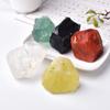 Atacado de fábrica cinco cores pedra obsidiana natural citrino cristal branco vermelho e azul pedaços grandes de pedra bruta lã cinco elementos cinco cores