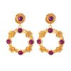 Aretes Mariposa Flor Estilo Palacio Turquesa Aretes con Borla Aretes Retro Franceses Nicho Elegante de Alta Gama para Mujer