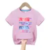 Grupo Bruja Cazadora Niños Niños y Niñas Estampado de Anime Moda Casual Camiseta de Manga Corta Nueva Transfronterizo
