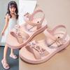 Sandálias Infantis Verão Meninas Sapatos de Princesa 2026 Novos Tendência Casual Sapatos Infantis Fofos Sola Macia Sandálias de Praia para Meninas