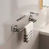 Prateleira de Toalha com Ventosa de Fábrica Barra de Toalha sem Furos para Banheiro Haste de Pendurar Armazenamento de Banheiro Prateleira de Parede para Banheiro