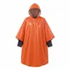 Poncho de lluvia portátil de papel de aluminio para exteriores, camping, senderismo y trekking, para calor, supervivencia y uso de emergencia en la naturaleza, previniendo la hipotermia