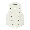 Top de moda para mujer con cremallera y botones decorados estilo europeo y americano transfronterizo 2026 4341700 Pantalones cortos 4391502