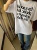 2025 Camiseta de Algodón de Manga Corta para Mujer Combinable Estampada de Media Manga Ropa de Lujo Discreta Este Verano