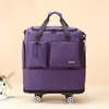 Bolsa de Viaje Popular Transfronteriza, Bolsa de Viaje Plegable de Gran Capacidad, Bolsa de Equipaje con Ruedas Universales, Bolsa de Almacenamiento con Logo Personalizable