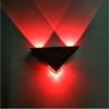Lámpara de pared LED triangular creativa moderna para sala de estar, dormitorio, mesita de noche, fondo, pasillo, KTV, color, envío gratis