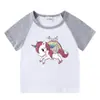 Ropa nueva para niños camiseta de verano de manga corta para niños y niñas camiseta de manga raglán para debajo de la ropa camiseta de manga corta para bebé top para niños