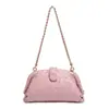 Bolso Tejido Nuevo Hecho a Mano con Acabado de Lujo, Diseño de Nicho, Bolso de Clip, Bolso de Concha con Cadena, Bolso de Hombro Versátil y de Moda