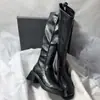 Botas Elásticas de Moda Versátiles hasta la Rodilla, Estilo Nuevo 2026, Puntera Cuadrada, Tacón Grueso, Corte Delgado, con un Toque Retro