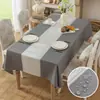 Mantel Impermeable Popular Transfronterizo, Mantel de Lino Sintético para Fiesta de Restaurante, Mantel Rectangular para Mesa de Café para el Hogar Personalizado al por Mayor