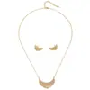 Collar Ajustable Cdd Luna Conjunto de Producto Nuevo Transfronterizo Europeo y Americano Material de Cobre Incrustado con Circonio Diseño de Moda Personalizado Fuente