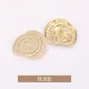 Botones Pequeños Decorativos de Caracol en Espiral Cosidos a Mano Estilo Chanel para Abrigos, Botones Metálicos para Ropa, Gabardinas, Suéteres y Prendas de Punto