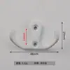 Ganchos para Armario Moderno Minimalista Transfronterizos, Ganchos de Pared para Cocina y Baño, Accesorios de Doble Gancho para Abrigos y Sombreros de Muebles