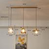 Lámpara de araña de cristal vintage nórdica LED personalizada, creativa, para restaurante, bar, de un solo cabezal, pequeña, iluminación decorativa combinada