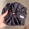 Goma para el pelo con estampado estilo Academia Melard para mujer, scrunchie de satén con malla de estampado de leopardo vintage, banda elástica de alta elasticidad y duradera