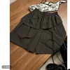 Shorts Feminino de Verão Novo Design Cintura Alta Emagrecedor Cinco Pontos Perna Larga, Calça Casual Reta Versátil Solta